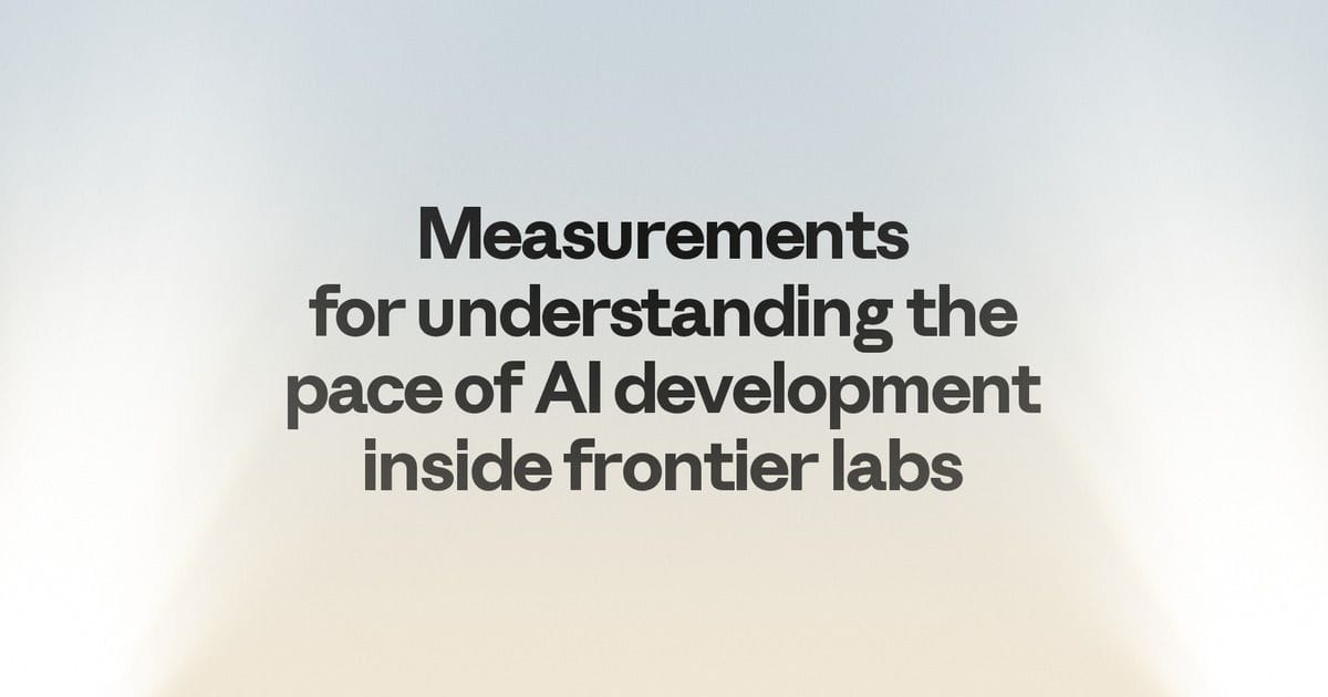 Official Anthropic announcement image for the pace-of-AI-development measurements