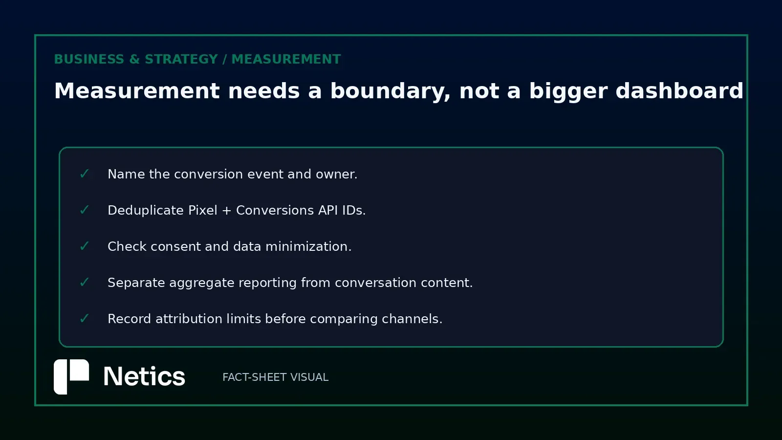 Pixel and Conversions API governance checklist