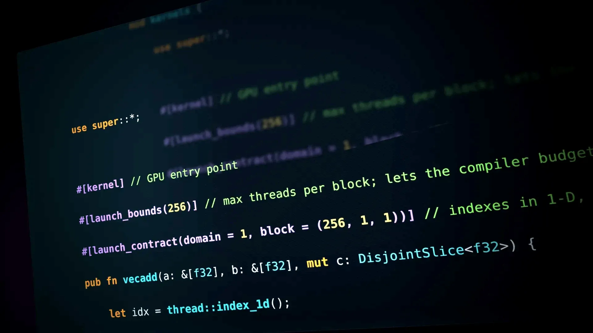 CUDA Rust kernel example from the NVIDIA developer blog