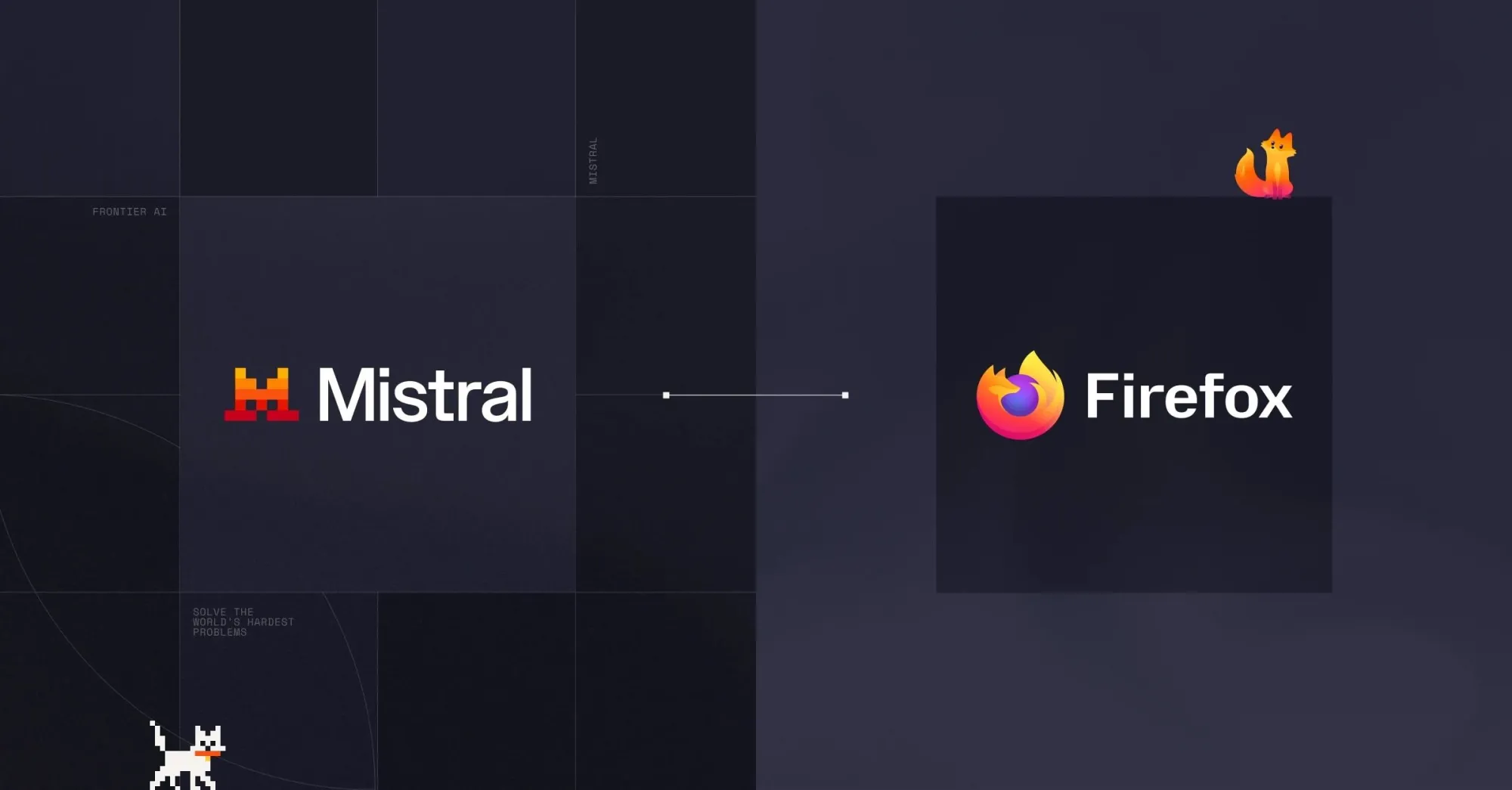 Mistral AI official announcement hero: open, private, multilingual AI browsing