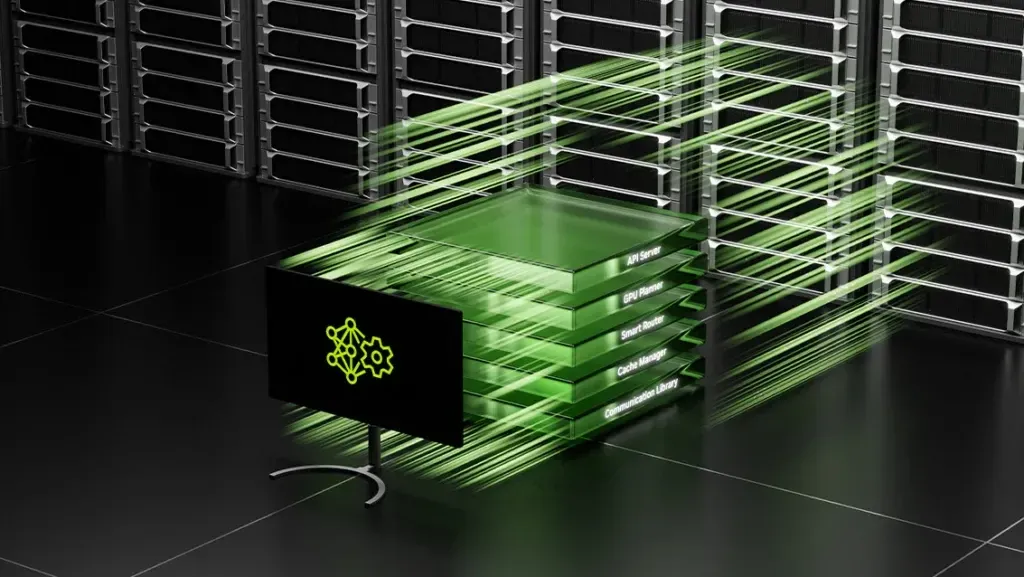 Official NVIDIA Technical Blog hero image for the Topograph post, showing GPU cluster topology discovery