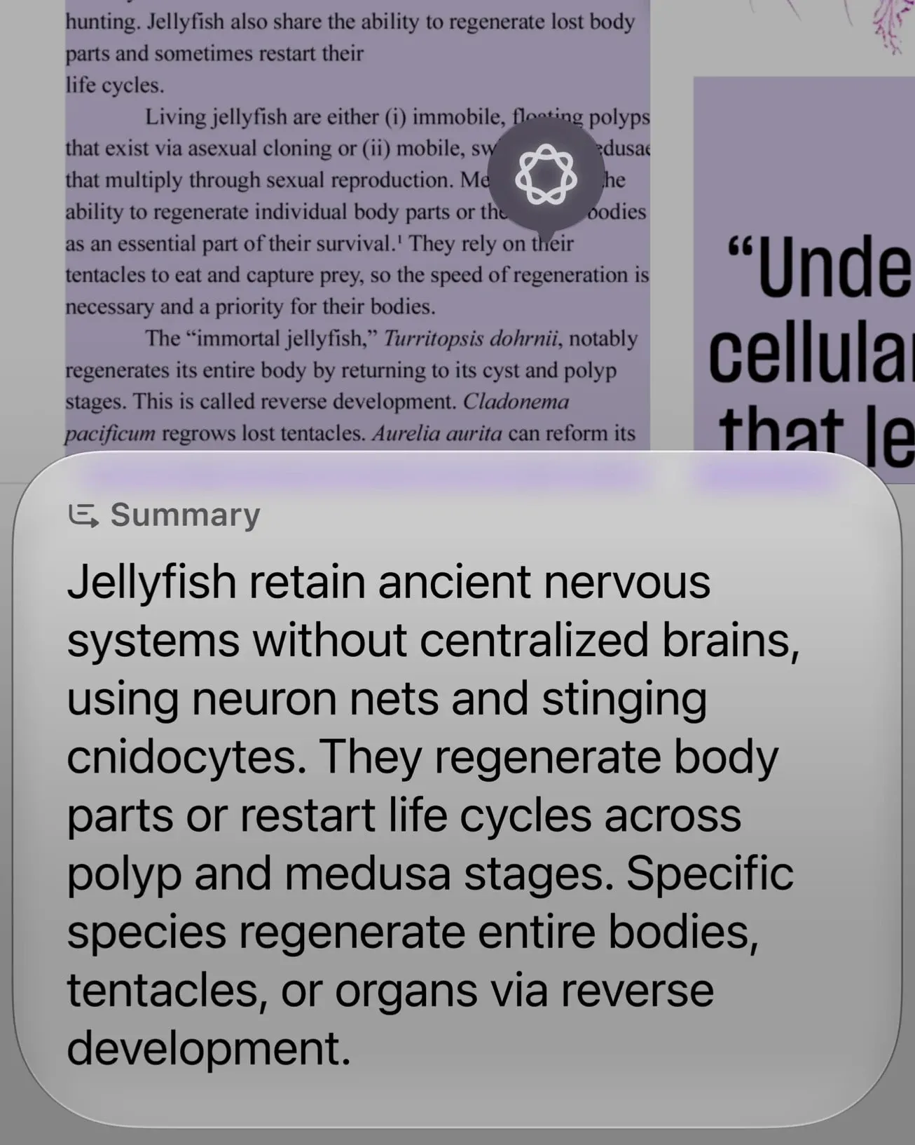 Apple Newsroom image: Siri AI answers a question about content on an iPhone screen