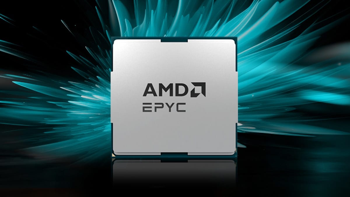 AMD EPYC processor family product image from AMD's official server processors page, showing the current EPYC server CPU line used in hyperscale and cloud deployments.