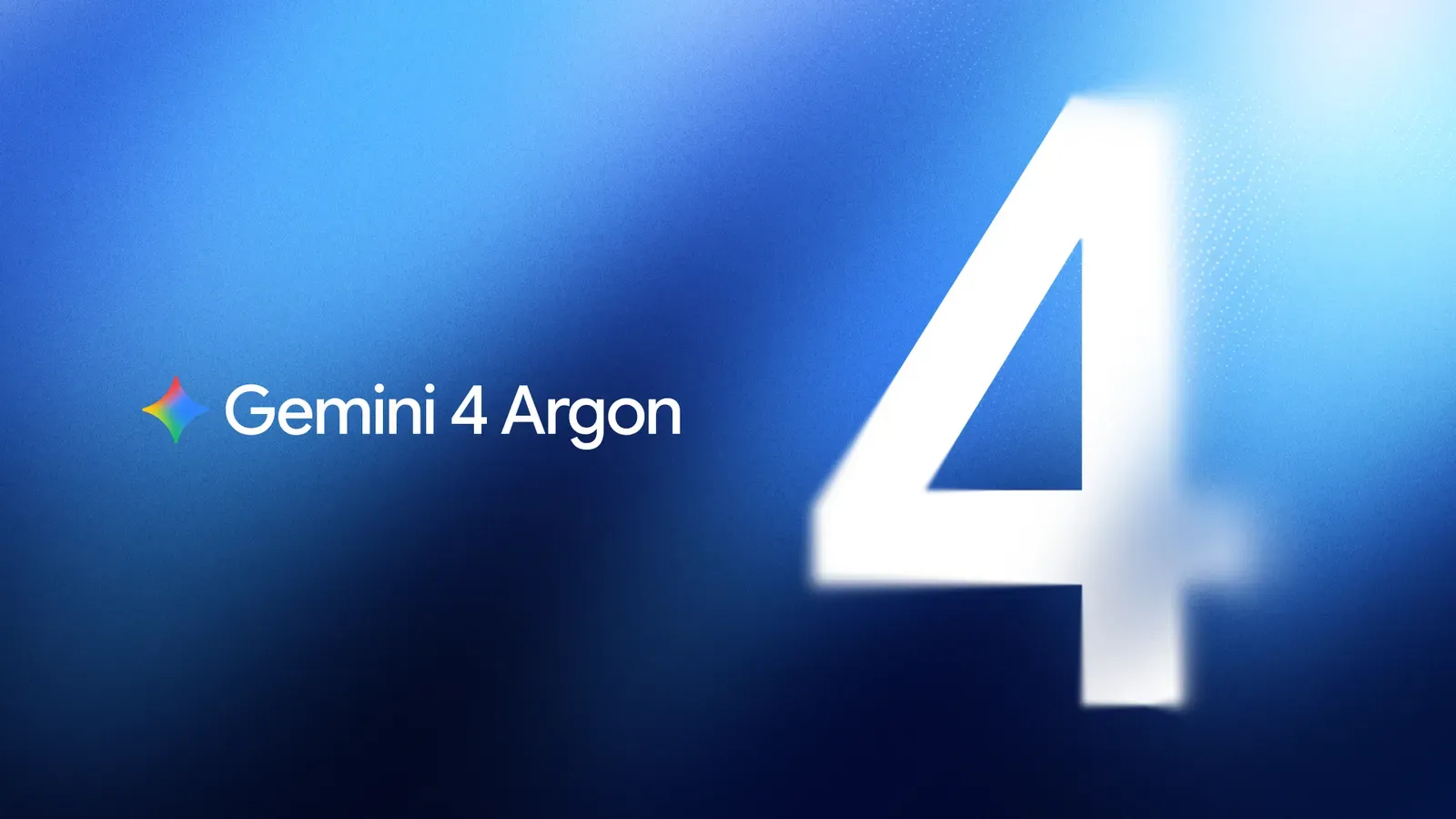 Official Google image from the Gemini 4 Argon launch post: the model's key art with the Gemini 4 Argon wordmark.