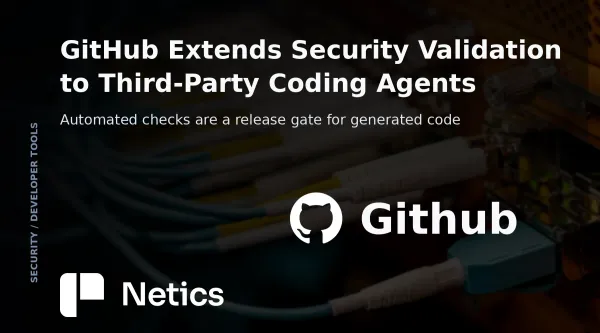GitHub security validation concept for code produced by third-party coding agents.