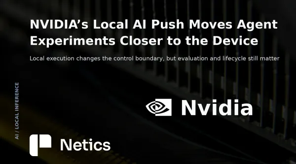 NVIDIA local AI system connecting RTX Spark hardware, local inference, agent software and multiple PCs.